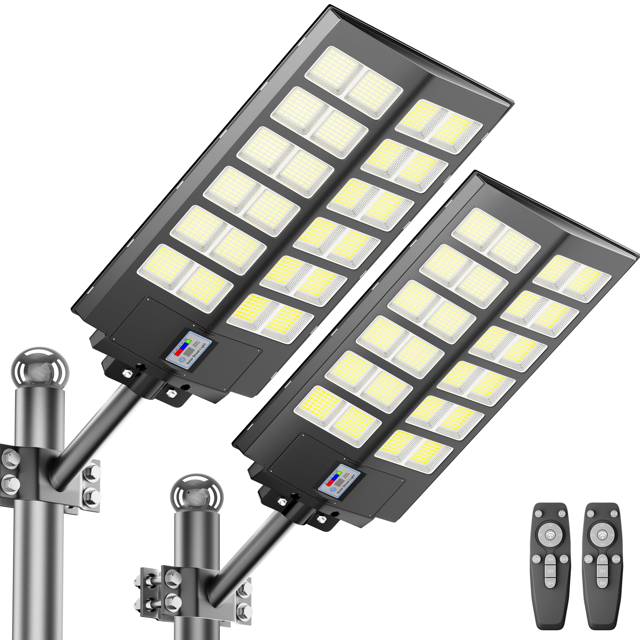 Vzyhik solar street light dusk-to-dawn illumination for outdoor spaces