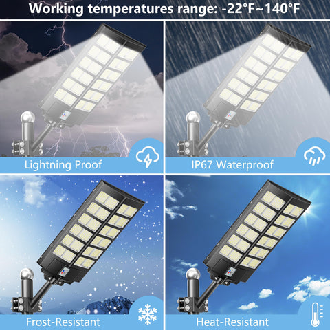 Vzyhik street light 240-degree coverage ensures broad visibility
