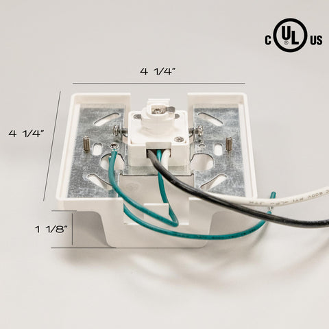 WAC Lighting 120V power from junction box expands track design options