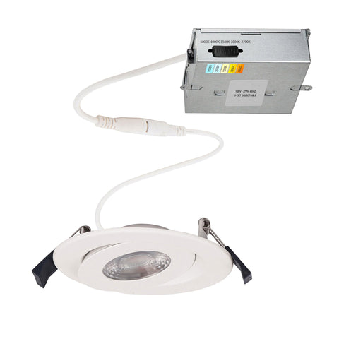 WAC Lighting Lotos 4in adjustable recessed light for versatile ambience.
