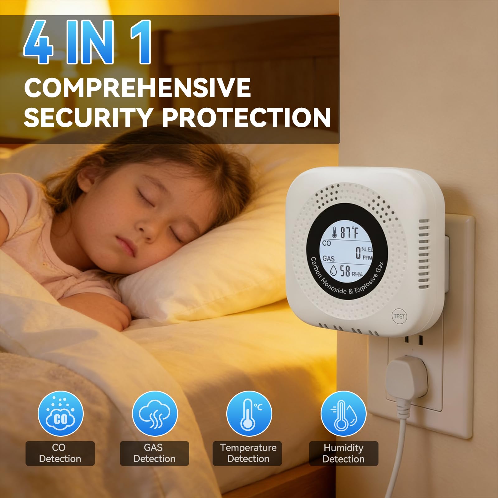 WACHRAY temperature humidity display helps maintain comfortable indoor conditions.