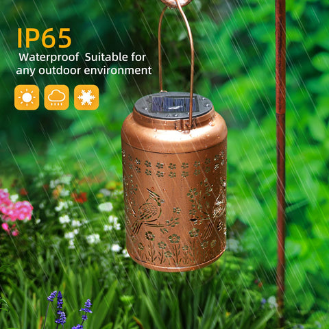 WACLSTDAY IP65 waterproof lantern withstands rain for year-round use.