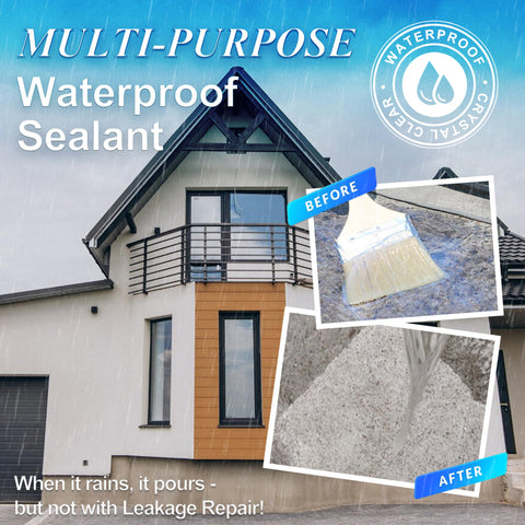 Wadities Waterproof Sealant Clear roller application demonstrates quick, even coverage on joints