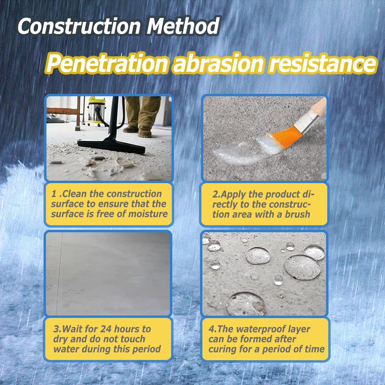 Wadities Waterproof Sealant Clear roof-application shows near invisibility after curing
