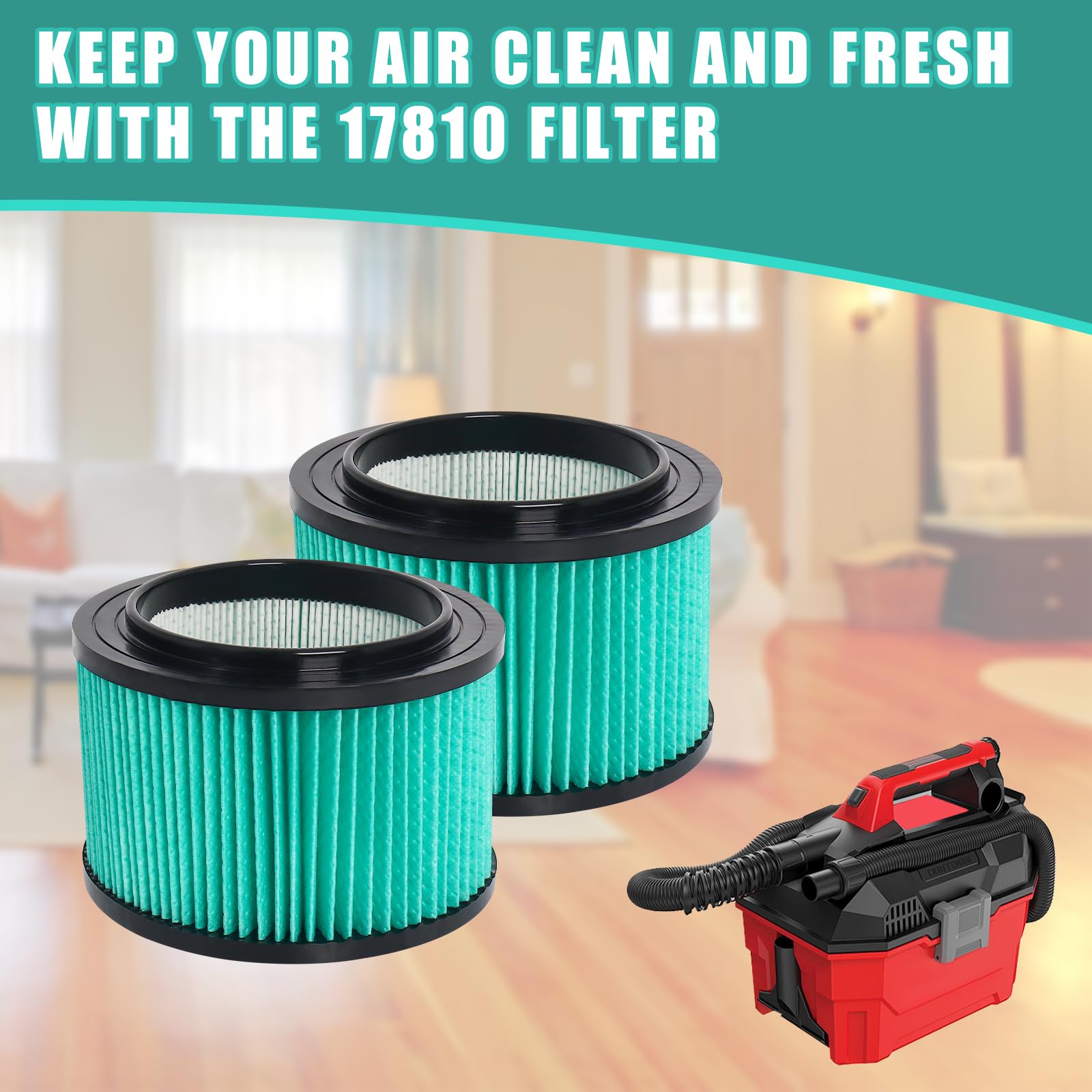 Wadoy 17810 filter debris filtration ideal for home cleanup tasks