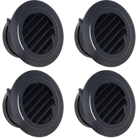 Wadoy 4-inch soffit vent with mesh screen blocks debris while allowing airflow.