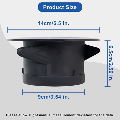 Wadoy vent covers feature easy disassembly for thorough cleaning.