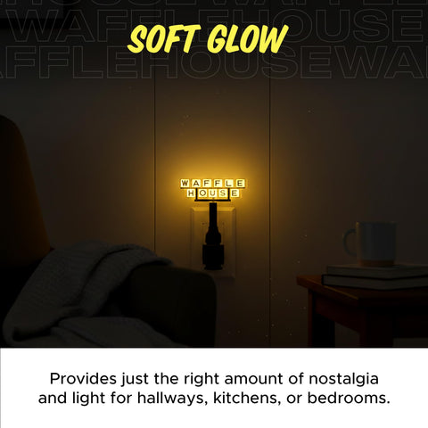Waffle House retro Americana gift night light for fans.