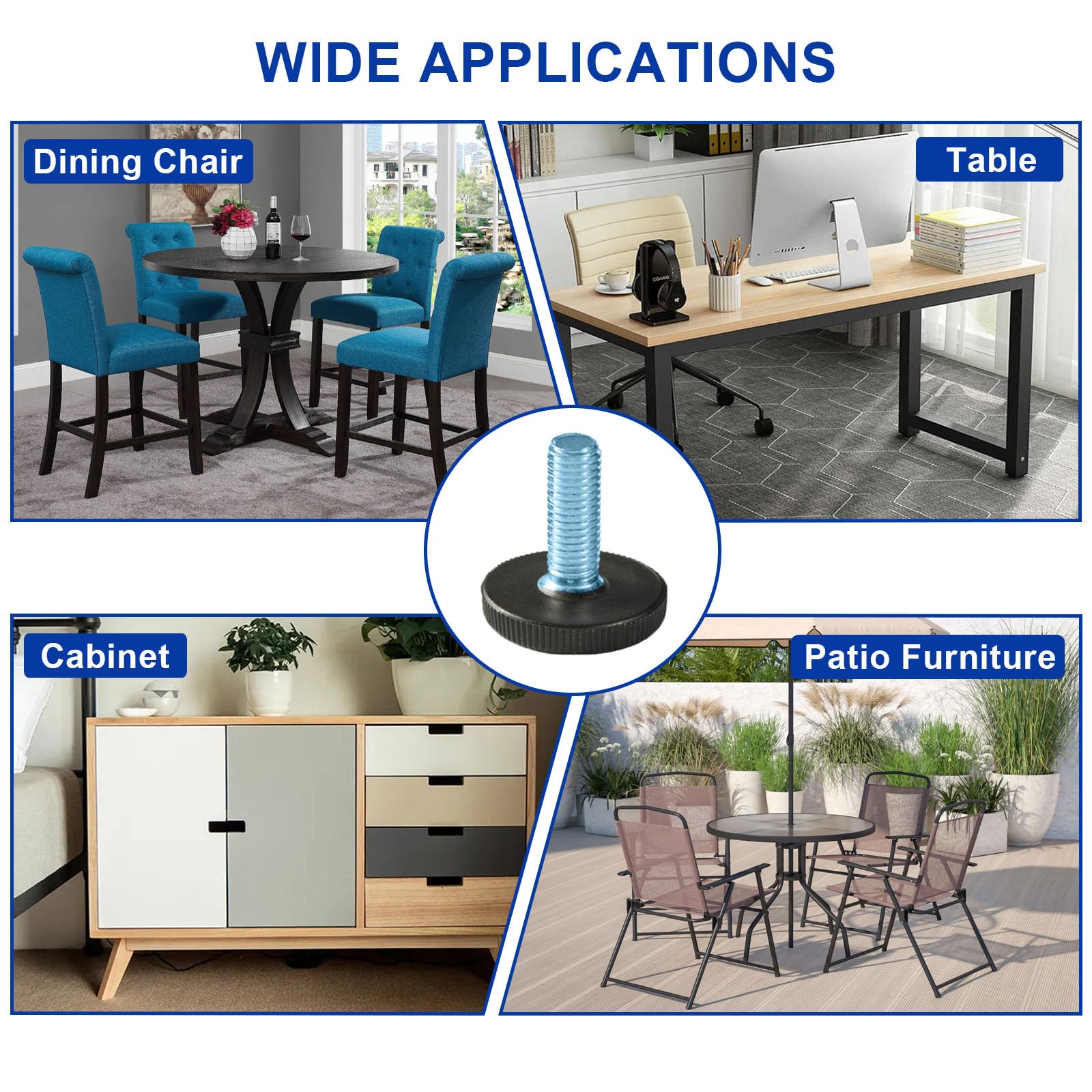 WAFJAMF easy-install leveling feet update existing furniture without replacements