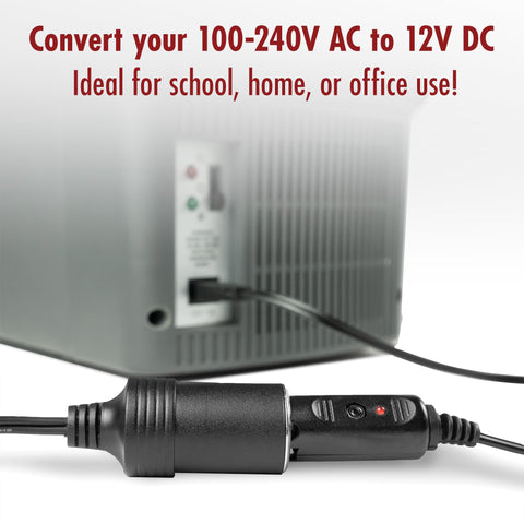 Powers most 12V DC devices up to 60W