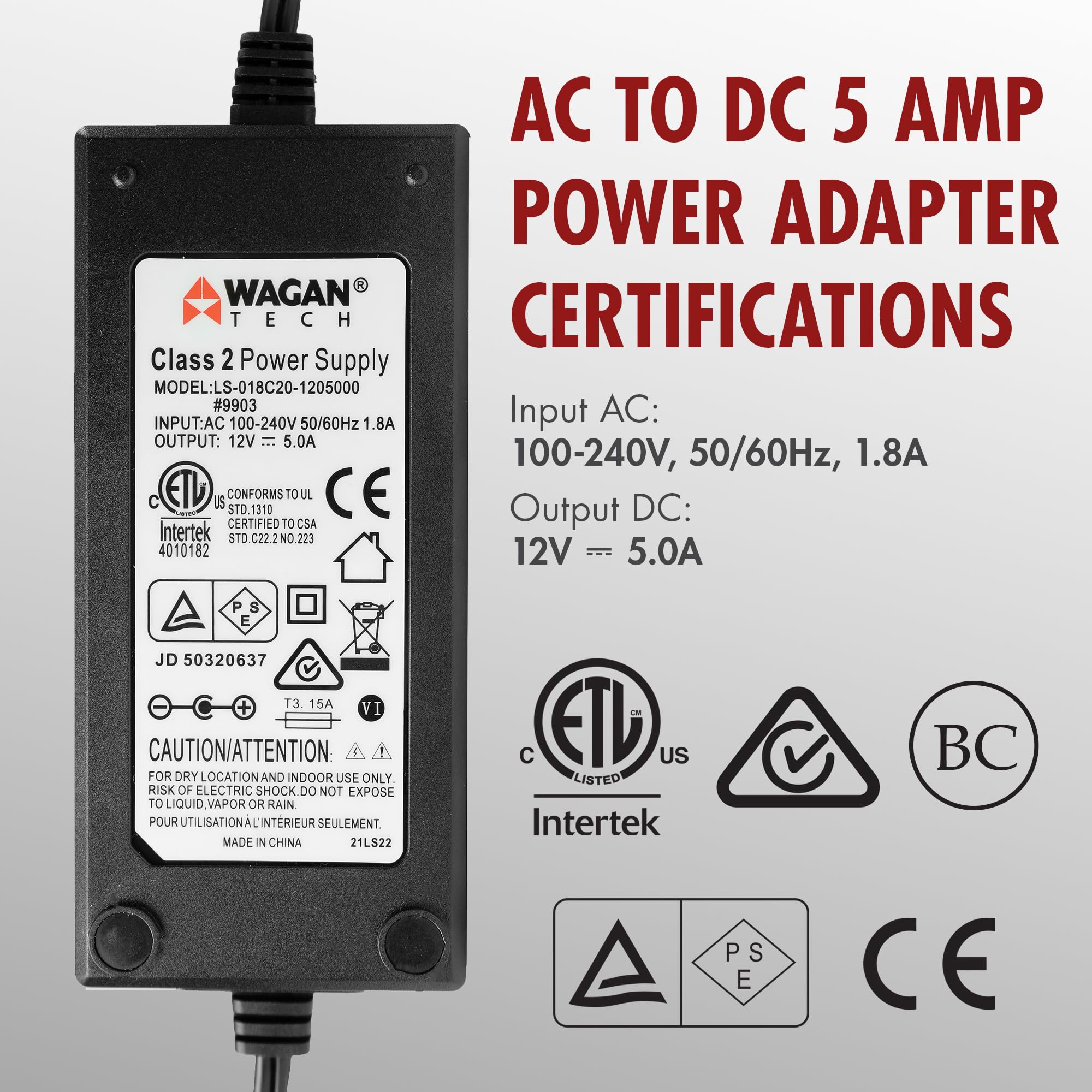 Power portable car fridge from AC outlets