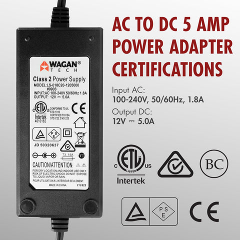 Power portable car fridge from AC outlets