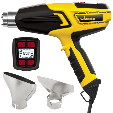 Wagner FURNO 700 LCD screen shows precise settings for accurate heat control.