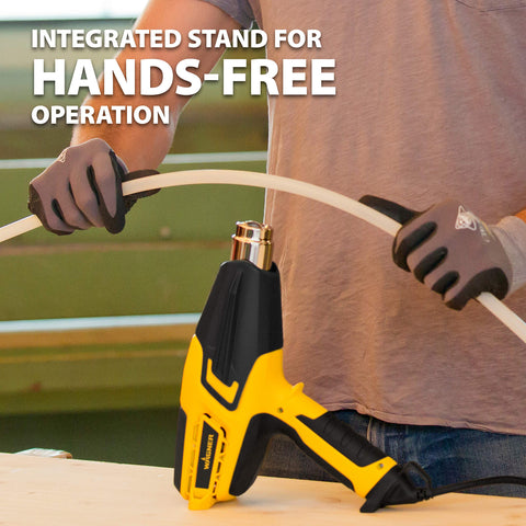 Wagner FURNO 700 flare nozzle distributes heat over narrow areas.