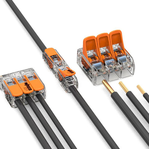 WAGO 221-2411 compatible with all conductor types for mixed wiring