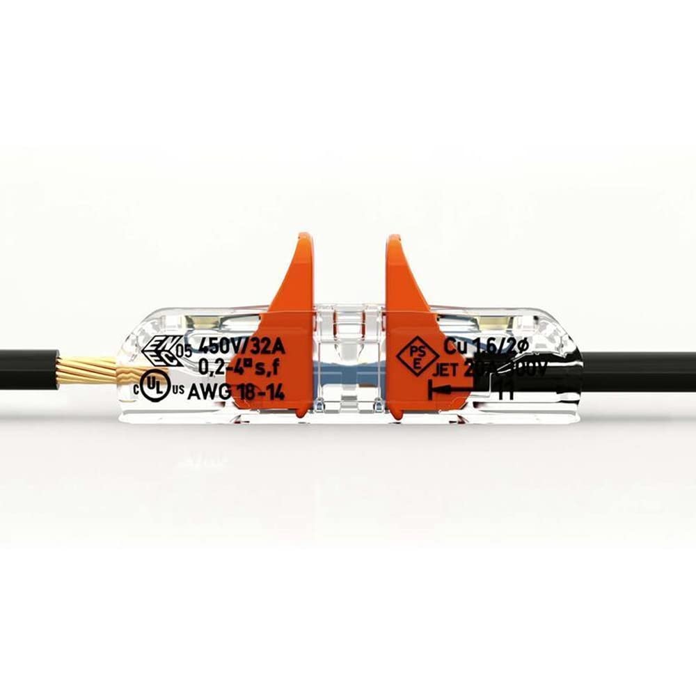 WAGO 221-2411 supports up to 4 mm2 conductors for versatile wiring