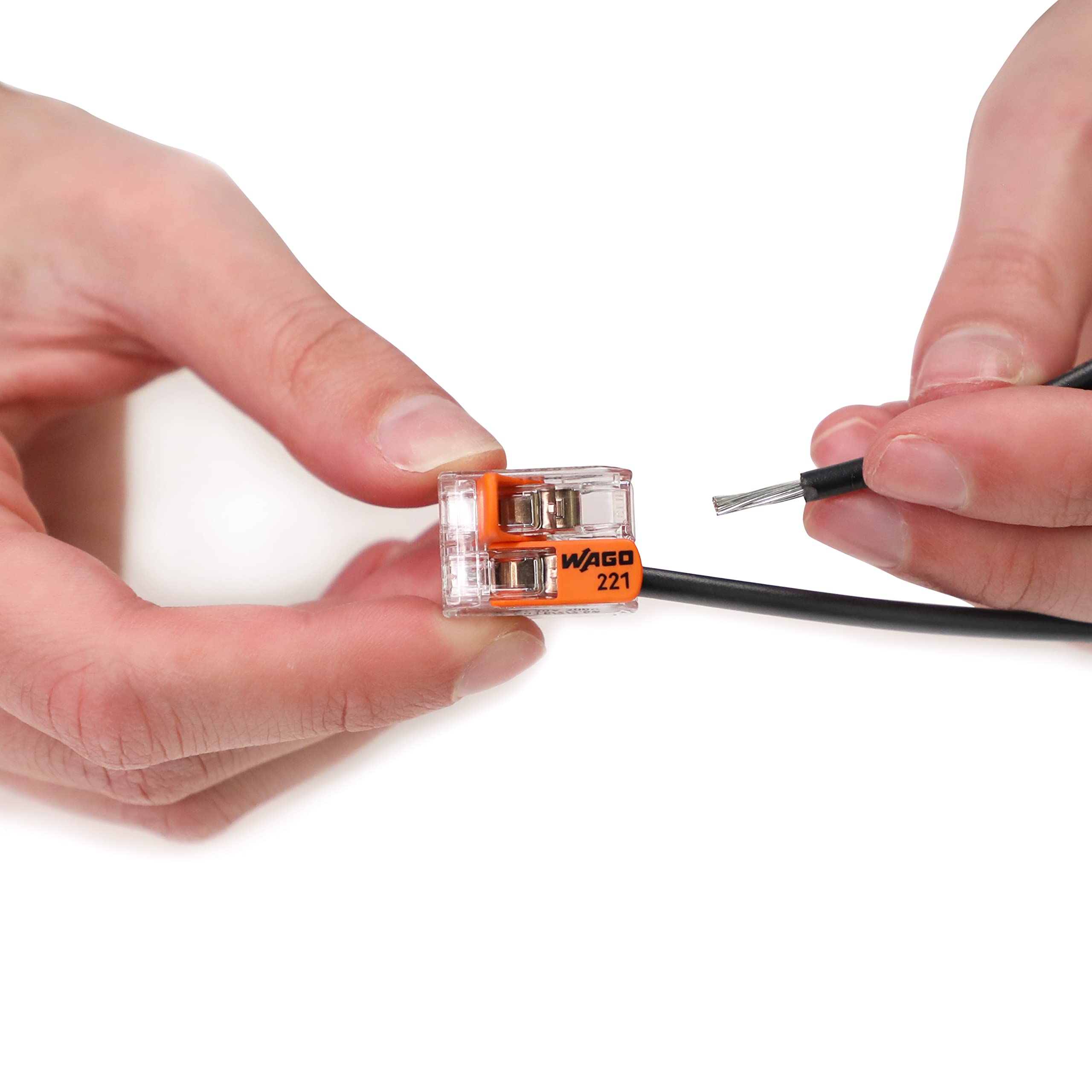DIN-rail mounting with flexible clamps for secure installation.