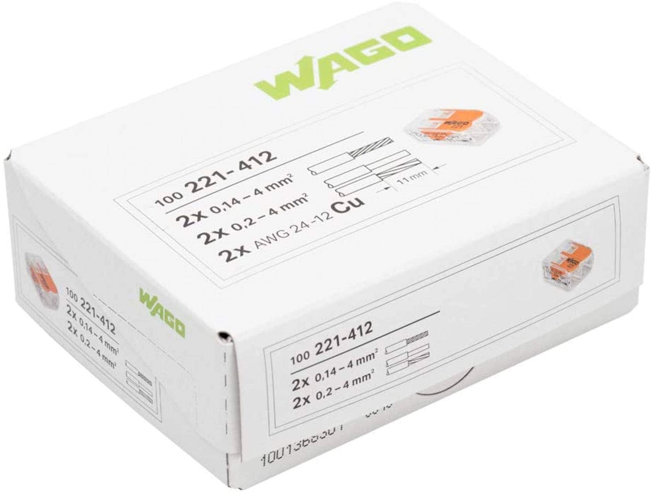 WAGO 221-412 German-made quality and reliability.