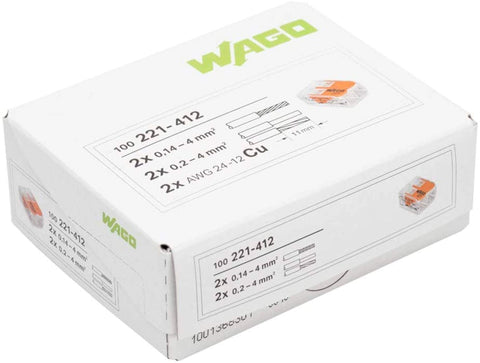 WAGO 221-412 German-made quality and reliability.