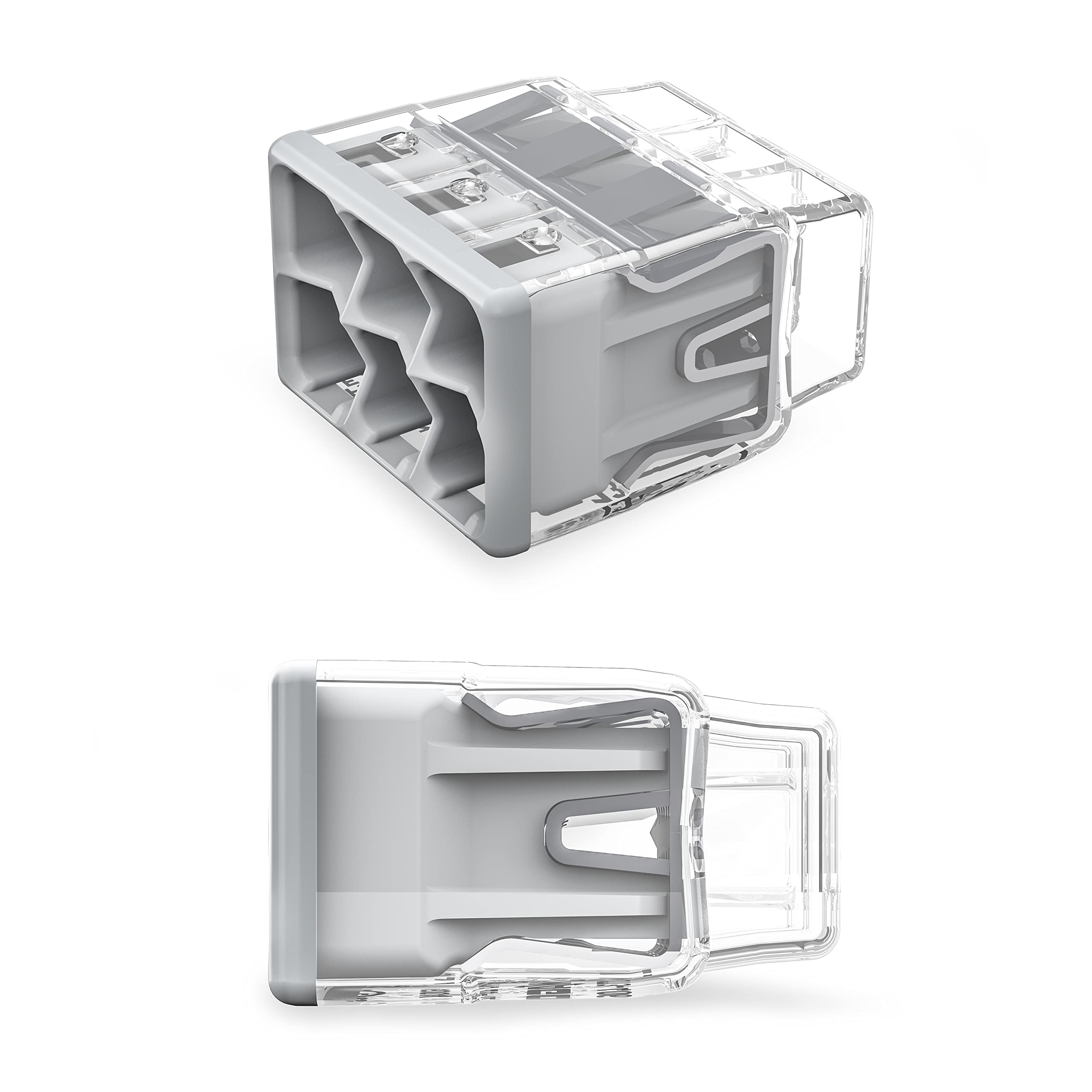 WAGO 2773-406 with transparent housing and test port enabling fast troubleshooting.