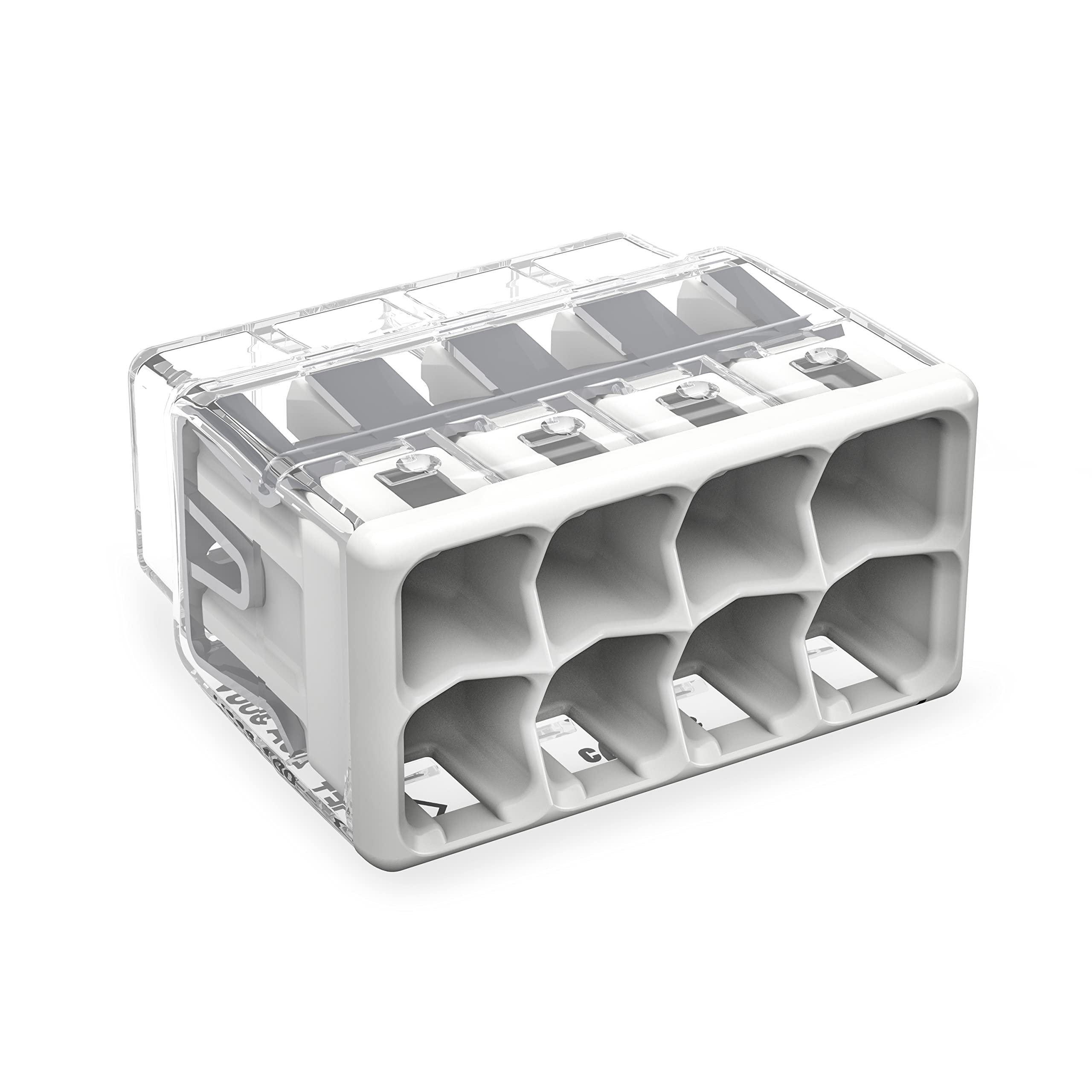 WAGO 2773-408 Wall-Nuts PUSHWIRE 8-conductor cover highlights quick visual inspection and secure connections