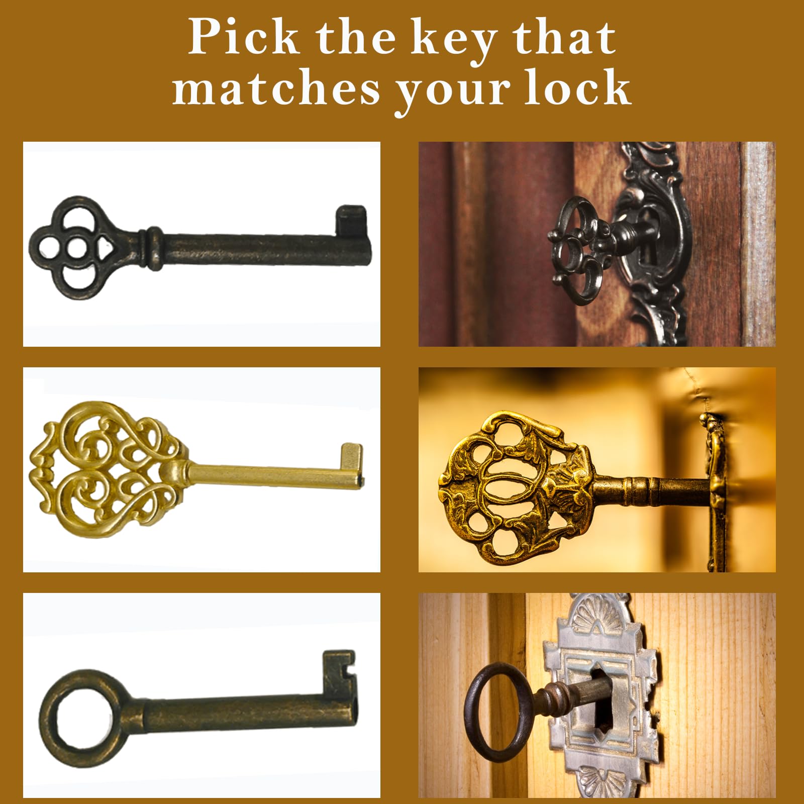 Keys in box with rings by WAH LIN PARTS—versatile access for multiple locks.
