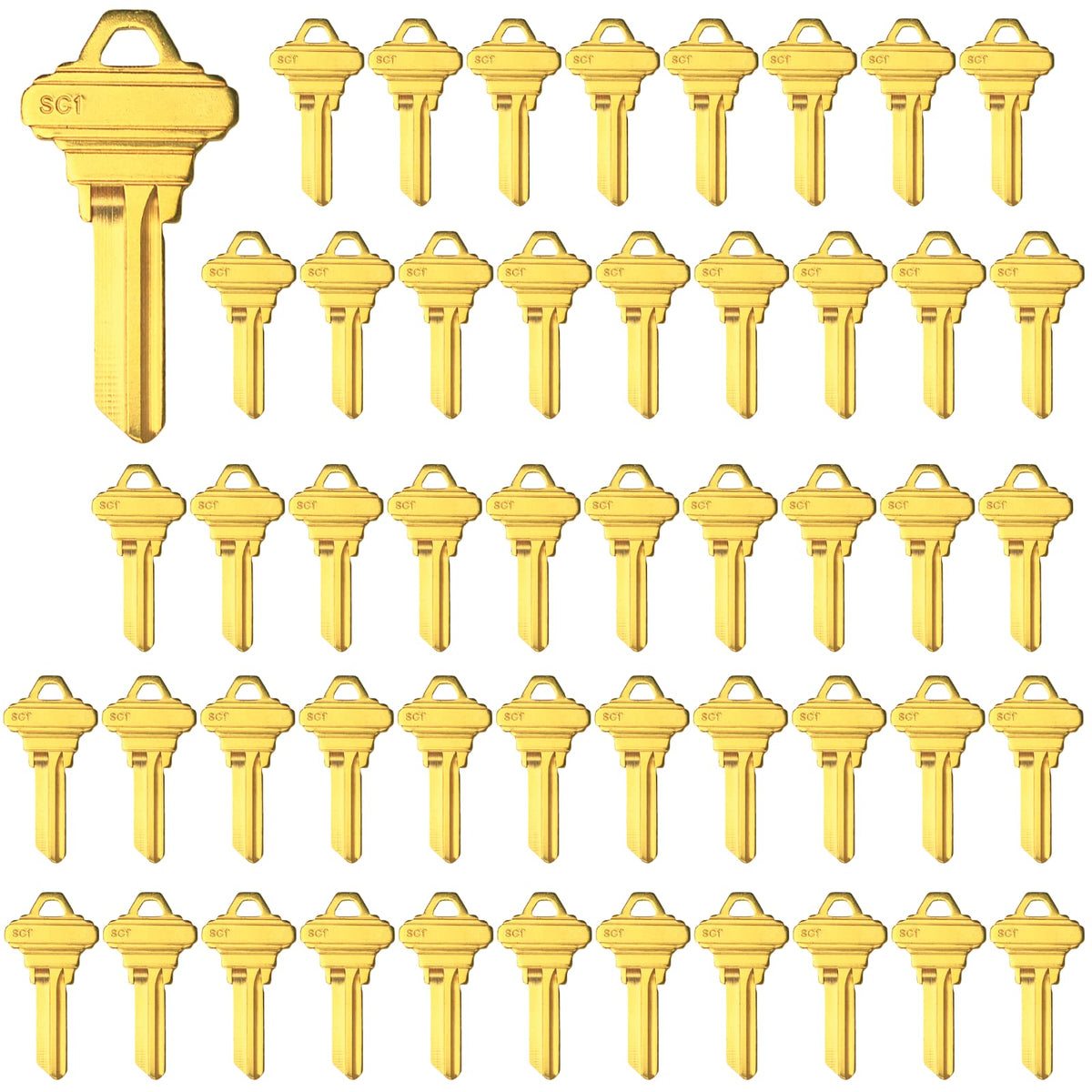 WAH YUE HING brass SC1 key blank ready for professional customization