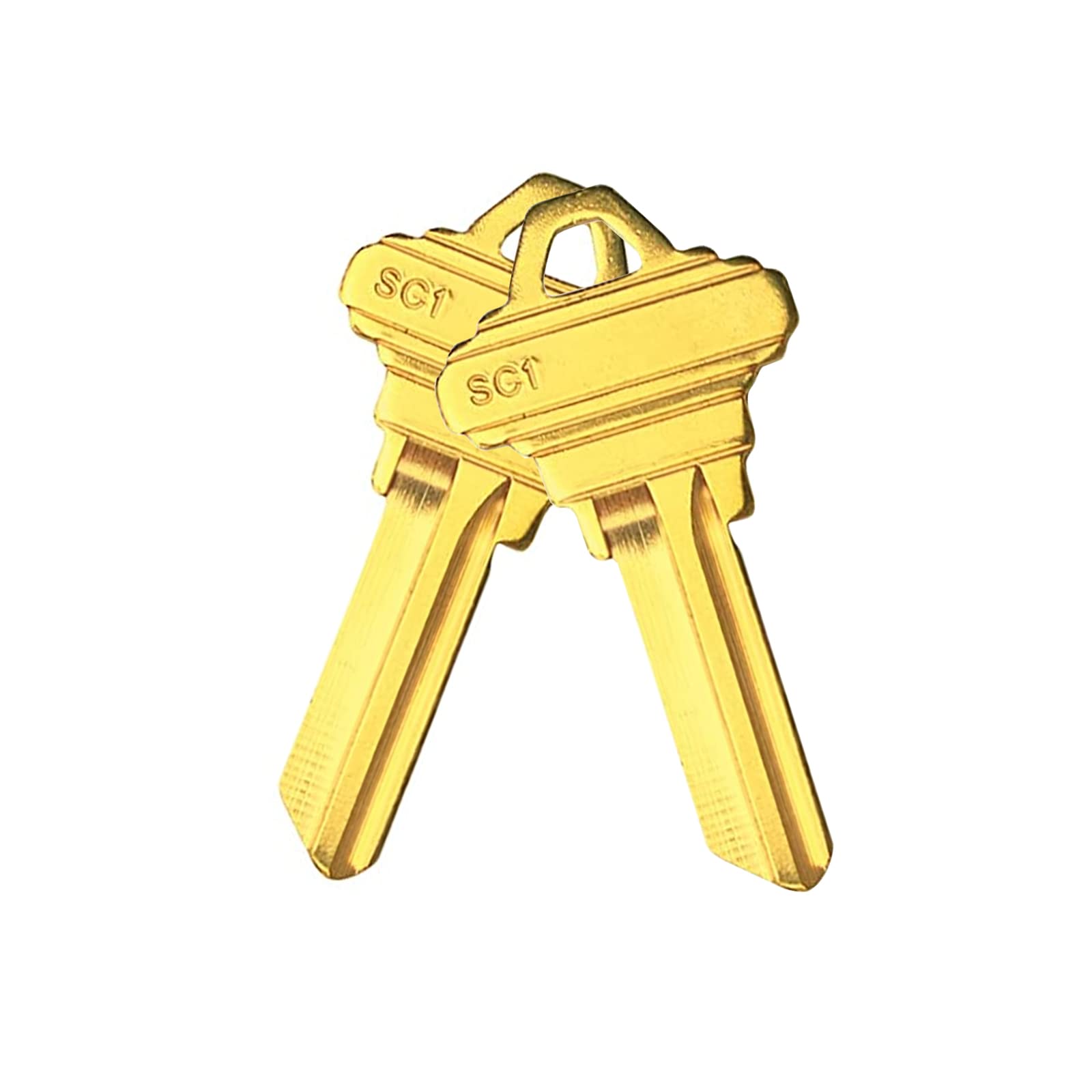 Pack of 50 uncut SC1 key blanks from WAH YUE HING for bulk use