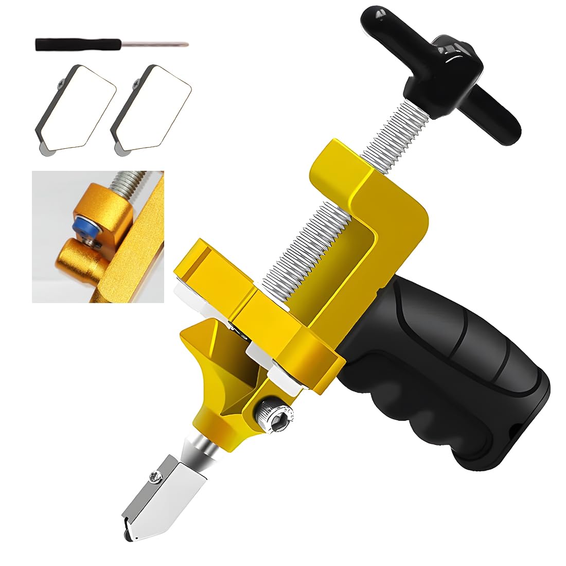 Wailicop 2-in-1 glass cutting tool kit for precise tile scoring and breaking.