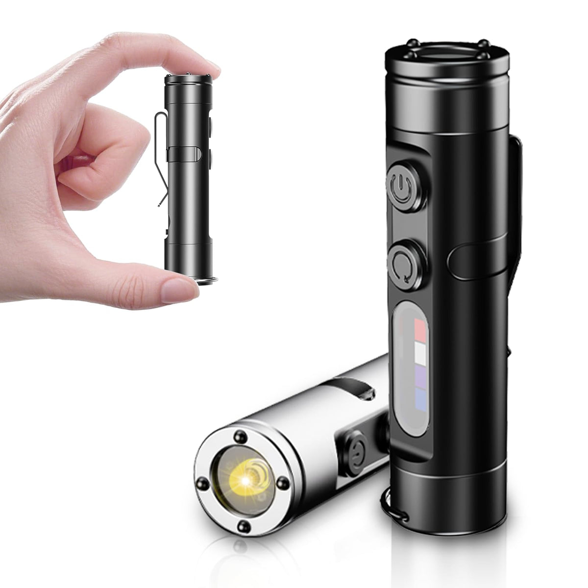 WAIORD K2 Mini Flashlight main beam for dark outdoor tasks