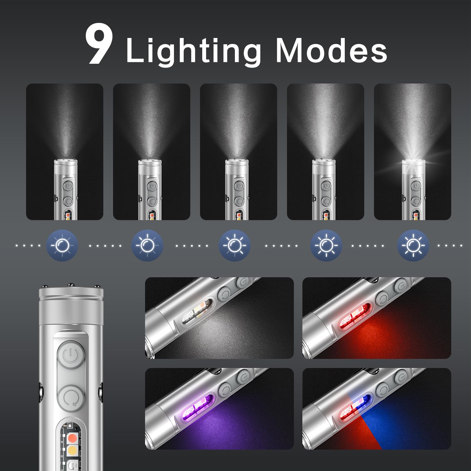 WAIORD Taclite Mini side COB light illustrating versatile illumination