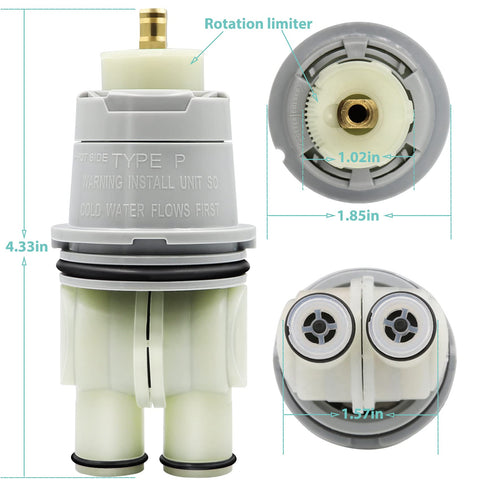 Wairool RP46074 easy-to-use cartridge replacement saves faucet downtime.
