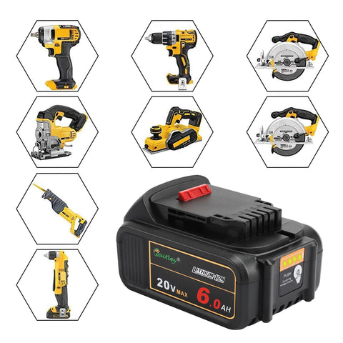 Waitley 4-pack 20V 6Ah battery bundle ideal for extended DIY projects
