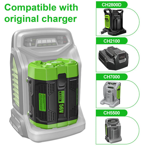 Waitley 56V battery installed on a cordless tool for extended runtime.