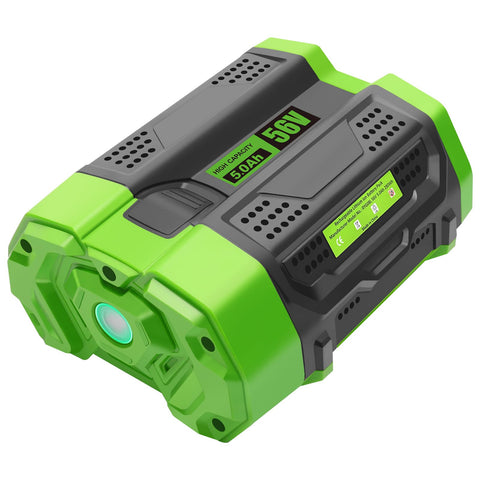 Waitley 56V battery pack close-up with secure terminals for reliable power.