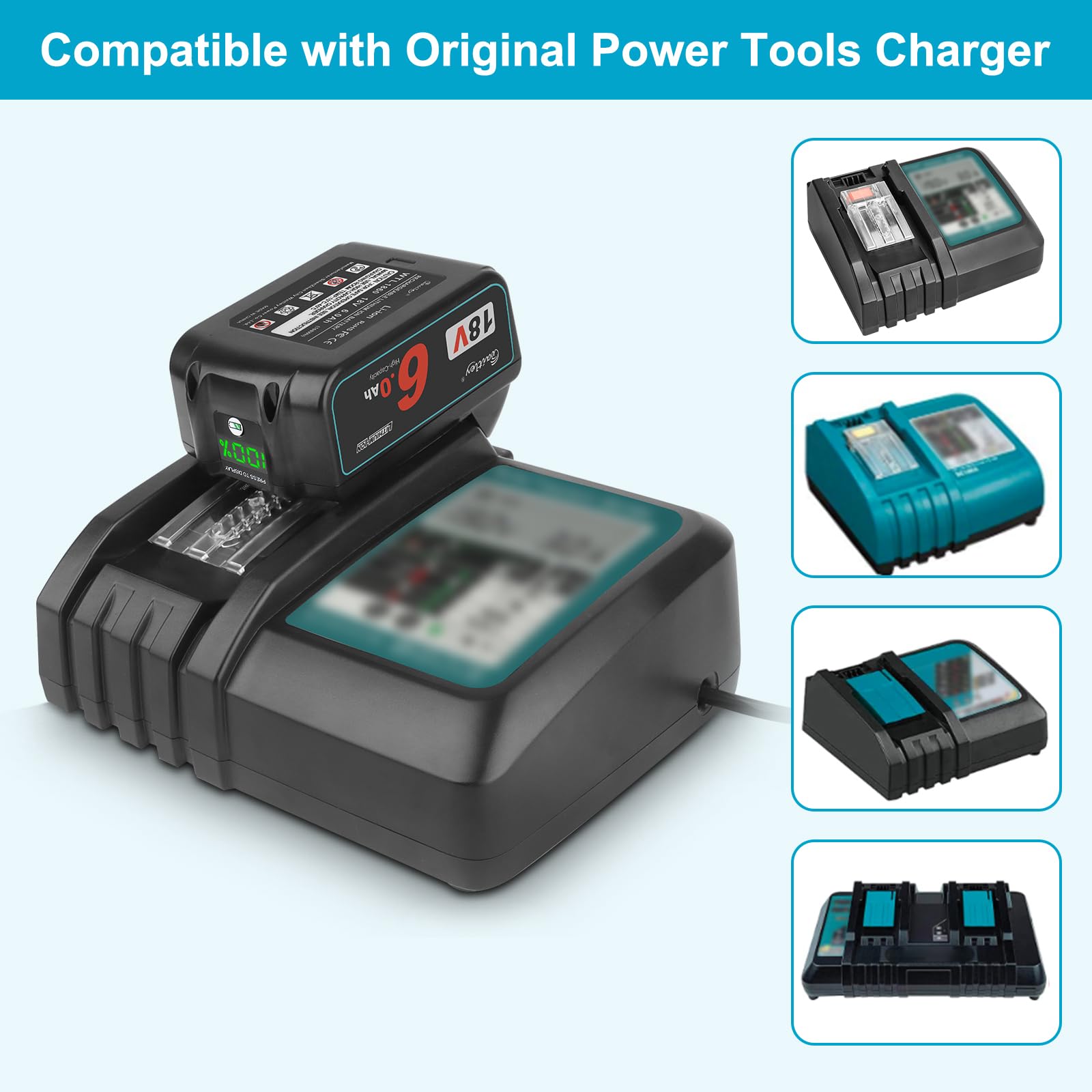 Waitley battery charging with DC18RC charger for quick readiness.