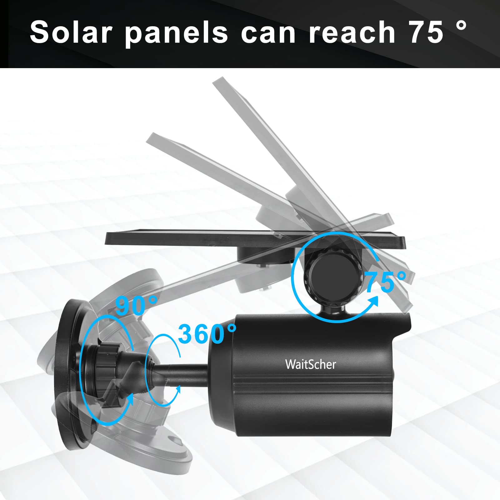 WaitScher outdoor lighting for porch, garden, and driveway after dark.