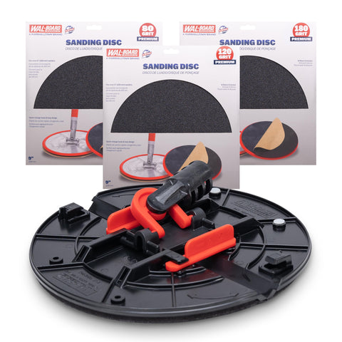 Walboard folding radial drywall sander with 9-inch head for wall and corner sanding.