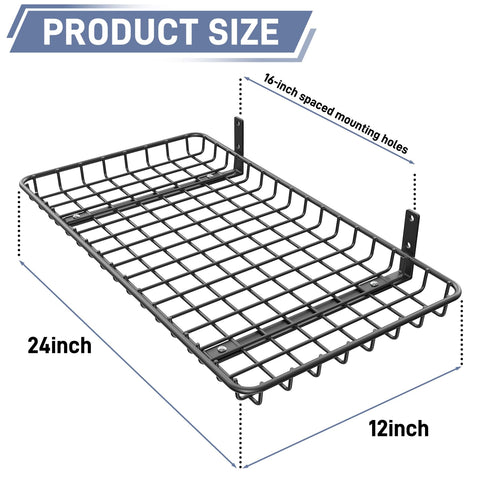 WALMANN 12x24 wall-shelves 60 lb capacity for tool organization.