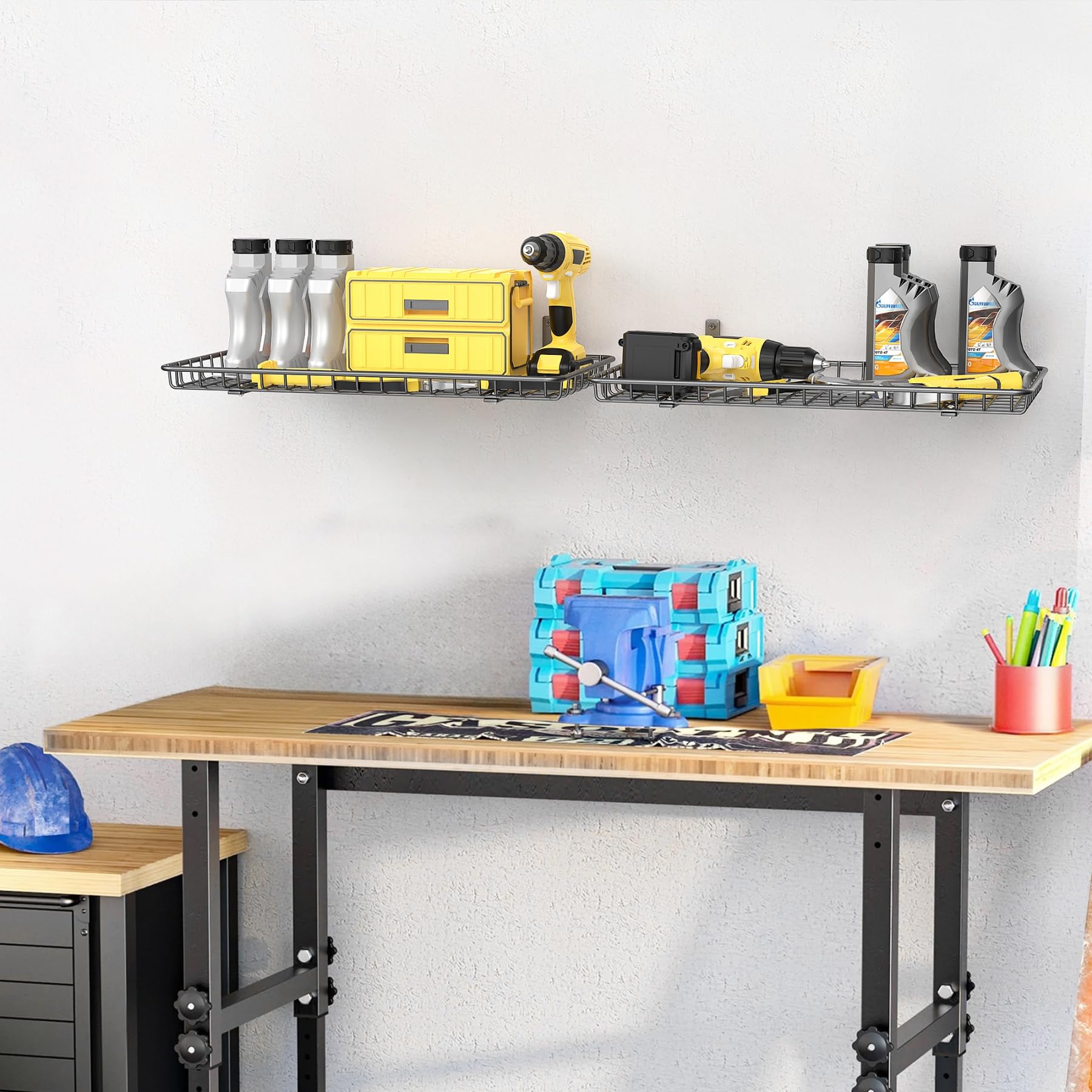 WALMANN 12x24 wall-shelves heavy-duty brackets ensure stable storage.