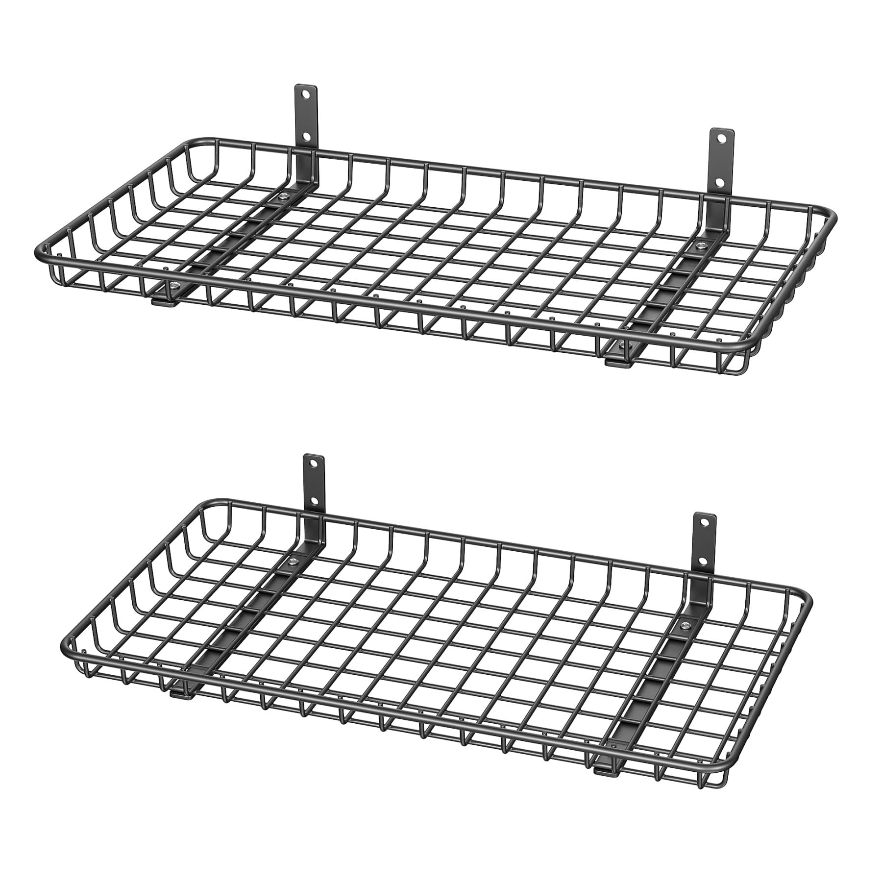 WALMANN 12x24 wall-shelves side-view mounting for sturdy garage organization.