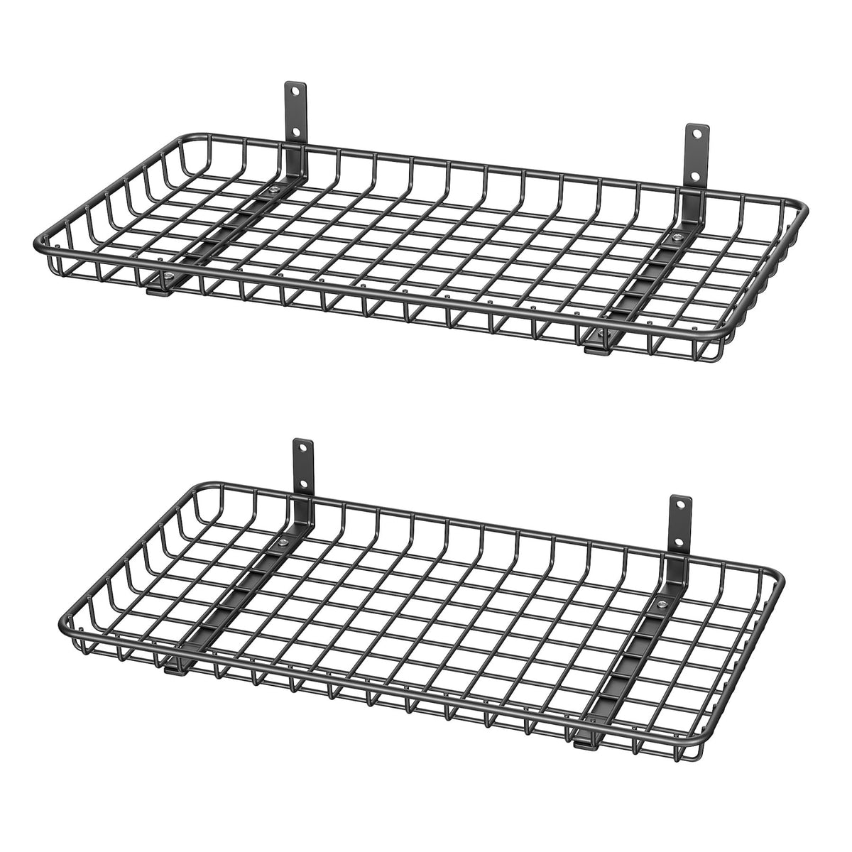 WALMANN 12x24 wall-shelves side-view mounting for sturdy garage organization.
