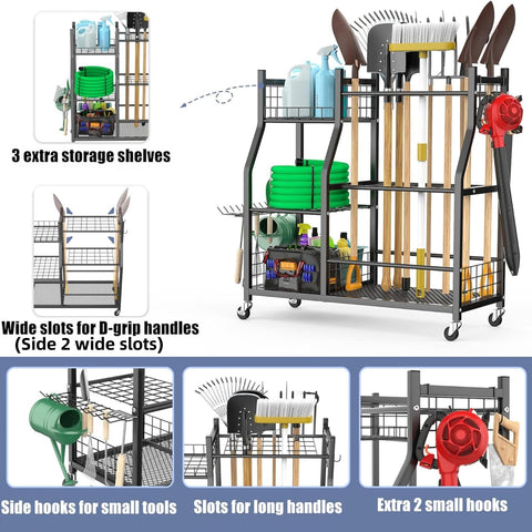 Waldmann long-handle slots simplify access during gardening tasks