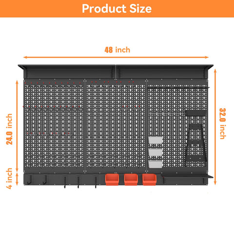 Waldmann storage bins and shelves neatly fill the 113-piece system.