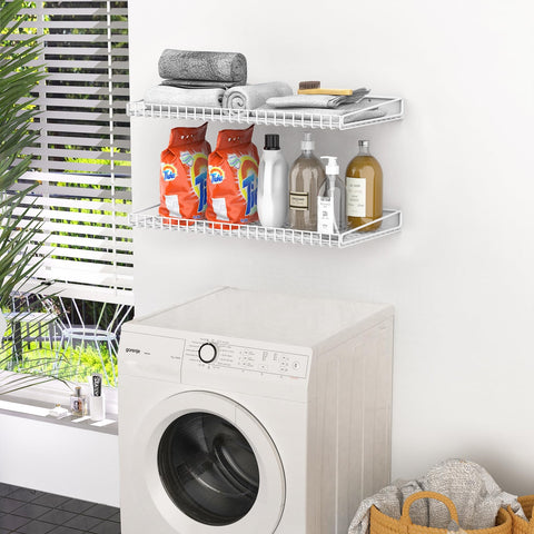 Waldmann wall mount shelf close-up finish for durable steel construction.