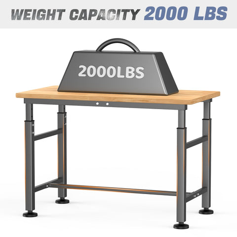 WALMANN adjustable feet pads ensure level setup on uneven floors for stable work.