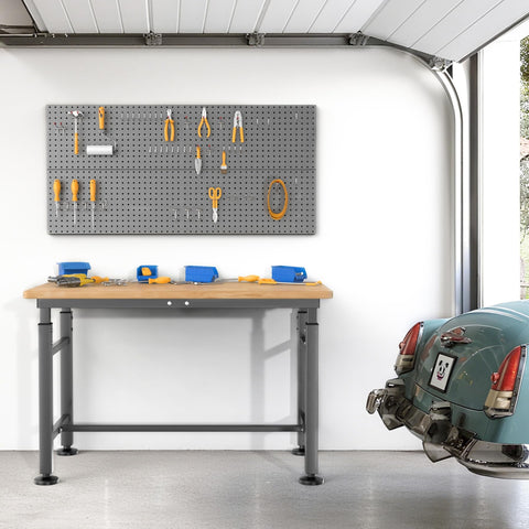WALMANN workbench sturdy frame and crossbars provide reliable stability for tough tasks.