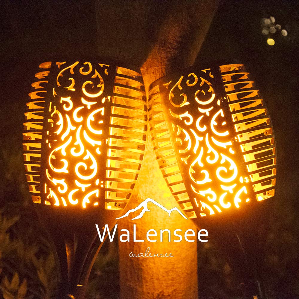 Walensee tiki torch extension pipe enables height adjustment for pathways.