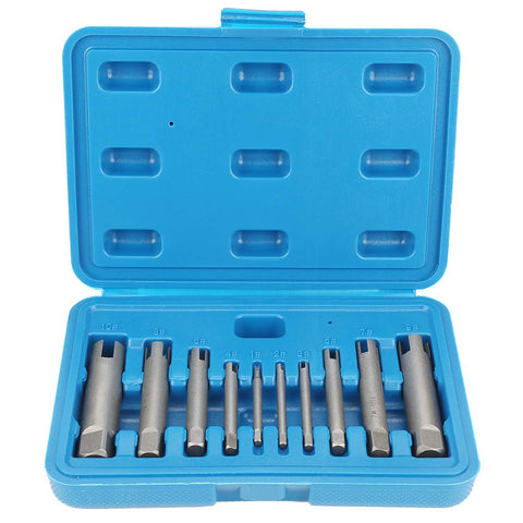 Walfront 10-piece tap extractor set boxed for fast repair projects
