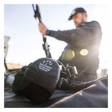Walker’s FireMax BT Muffs ambient mics illustrate improved situational awareness.